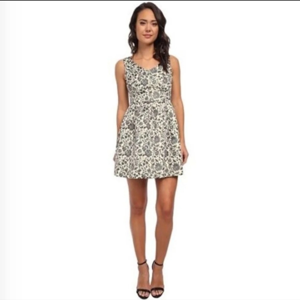 JACK Floral Brocade Mini Dress 8